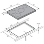 Варочная поверхность Samsung NZ84F7NB6AB: Количество конфорок 4