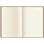 Деловая записная книжка А6, тиснение "Орнамент-ромб", мягкая, кремовый блок, фисташка (O20804-67) фото 1