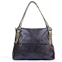 Женская сумка-мешок Laskara черная (LK10188-black-olive): Тип ручки Со съемным ремнем, Плечевой ремень, С двумя ручками, Длинная ручка