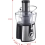 Соковыжималка Tefal ZE550D38: Материал корпуса нержавеющая сталь