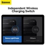 Держатель Baseus Car Holder Air Vent Wireless Charger LightChaser 15W Black (C40355900121-00) фото 12