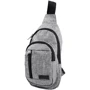 Мужская сумка-слинг DNK Leather серая (DNK-JOKER-4-BAG-7) фото 12