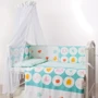 Постільний комплект 6 ел. Twins Eco Line New 4091-E-021, Animals mint, м'ятний