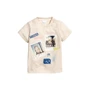 Футболка H&M 7Z5157486 68 см бежевая
