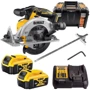 Пила дисковая аккумуляторная DeWALT DCS565P2