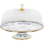 Тортівниця емальована Elmani Butterfly на ніжці з кришкою 30см (763-029)