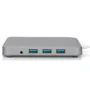 Адаптер Digitus Adapter USB-C to HDMI+VGA+miniDisplayPort+3xUSB+USB-C+SD+TF+RJ54+3.5mm Grey (DA-70876): Додаткові роз'єми USB OTG, USB OTG, USB OTG, 3.5mm Headphone, SD+TF Card, Ethernet, USB-C, mini DisplayPort, VGA, HDMI
