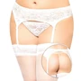 Пояс для чулок SoftLine - Garterbelt 3316, Plus Size, XL (white)