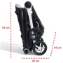 Прогулочная коляска Chicco Miinimo 2 Stroller, цвет 71 (79444.71): Ширина шасси 48 см
