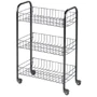 Етажерка Metaltex Siena 3 рівня 41х23х63 см чорна (340633 073)