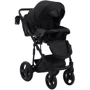 Коляска 2 в 1 Bair Play Plus Soft BPS-455 черный - черный (кожа): Ширина шасси 58