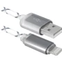 Кабель Defender LED backlight USB Cable to Lightning 1m Grey (87550)