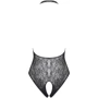 Ажурное боди с разрезом Obsessive B113 black S/M/L