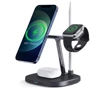 Зарядное устройство WIWU Wireless Charger Base Station Snap 4-in-1 (M8) 15W Black for iPhone 16 I 15 I 14 I 13 I 12 series, Apple Watch and Apple AirPods: Тип беспроводное