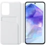 Чехол для телефонов Samsung Smart View Wallet Case White (EF-ZA556CWEGWW) for Samsung A556 Galaxy A55: Материал поликарбонат и полиуретан