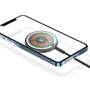 Зарядний пристрій WIWU Wireless Charger MagSafe High Tech Transparent M14 Black для iPhone 16 I 15  I 14 I 13 I 12 series: Особливості Быстрая зарядка, MagSafe