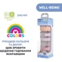 Бутылочка стеклянная Chicco Well-being с силиконовой соской 0м+ 240 мл (28721.11): Материал стекло