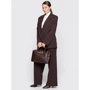Женская сумка тоут GUESS ENISA HIGH SOCIETY SATCHEL шоколадная (HWVB8421060-CHO): Пол Женский