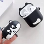 Чехол для наушников TPU Case Dogs Haski stands Black for Apple AirPods фото 5