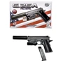Детский пистолет на пульках Galaxy G25A SIG Sauer 226 с ЛЦУ и глушителем металл черный: Производитель Galaxy