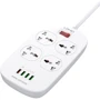 Мережевий фільтр LDNIO SC4407, 3 розетки+4USB (SC4407)
