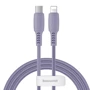 Кабель Baseus Cable USB-C to Lightning Colorful 18W 1.2m Purple (CATLDC-05)