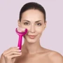 Роллер для игловой мезотерапии лица и тела GESKE MicroNeedle Face&Body Roller 9в1 magenta фото 4