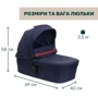 Універсальна коляска Chicco Seety 2 в 1 синій (8709779.01): Матеріал коліс полиуретан