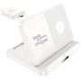 Зарядное устройство Hoco Wireless Charger CQ7 15W 3in1 Charging Foldable Desktop Stand White