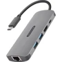 Адаптер Sitecom Adapter USB-C to RJ45+USB-C+HDMI+2xUSB3.0 Space Grey (CN-379)