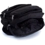 Мужская сумка через плечо Onepolar черная (W5630-black): Фактура Тканая, Матовая
