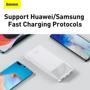 Зовнішній акумулятор Baseus Power Bank 10000mAh Bipow Display 20W White (PPDML-L02) фото 13