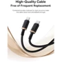 Кабель Baseus Cable USB-C to USB-C 100W 2m Gold/Black (P10377803U01-02) фото 4