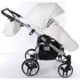 Универсальная коляска для двойни 2 в 1 Junama Mirror Satin Duo 04, белый с серебристым (J-MS-DUO-04) фото 7