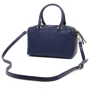 Женская сумка саквояж Tommy Hilfiger темно-синяя (883849530224): Фактура Тиснение, Матовая