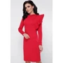 Платье FashionUp PL-1668C 42 красное повседневное до середины бедра