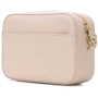 Женская сумка кросс боди Furla Block Mini Crossbody бежево-розовая (BZY7FBK): Фактура Матовая, Зернистая