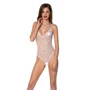 Боди Passion Ursula Body white S/M, с ажурным декором и открытым шагом