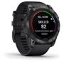 Смарт-часы Garmin Fenix 7X Pro Sapphire Solar Carbon Grey DLC Titanium with Black Band (010-02778-11): Время работы до 28 дней