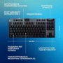 Клавіатура Logitech G915 TKL X TACTILE Black (920-012757): Кількість клавіш 96