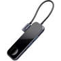 Адаптер Baseus Adapter Superlative USB-C to 2xUSB3.0+HDMI+3.5mm Deep Grey with Wireless Charger (CAHUB-AZ0G) for Apple Watch: Интерфейс подключения USB-C