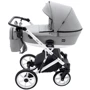 Универсальная коляска 2 в 1 Bair Kiwi White ECO BKW-15 серый (680740): Возможность установки люльки есть