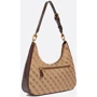 Женская сумка хобо GUESS AVIANA HOBO темно-бежевая (HWJC8414020-LBL): Фактура Матовая, Тканая
