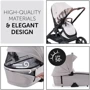 Універсальна коляска 2 в 1 Hauck Walk N Care Beige (16546-1): Можливість встановлення люльки опция
