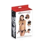 Ошейник с наручниками и цепочкой Fetish Tentation Neck and Wrist Chain Straps с маской на глаза