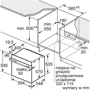 Духовой шкаф электрический Bosch HBA3340S0: Размеры 59.5x59.4x54.8 см (ВxШxГ)