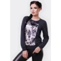 Свитшот FashionUp KF-1553B-46 46 темно-серый с принтом