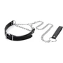 Ошейник с поводком Bedroom Fantasies: Collar with Chain Silver