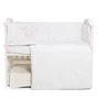 Постельный комплект Twins Little Baby 4042-TLB-08 white/pink 6 эл. белый/розовый