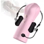 Мастурбатор с вибростимуляцией FOXSHOW Vibrating and Flashing Masturbation Cup Pink USB 7+7 Function, BS6300022